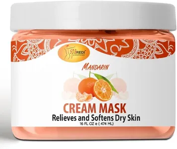 SPA REDI - Body and Foot Cream Mask, Mandarin, 16 Oz - Pedicure Massage for Tired Feet and Body, Hydrating, Fresh Skin - Infused with Hyaluronic Acid, Amino Acids, Panthenol, Comfrey Extract