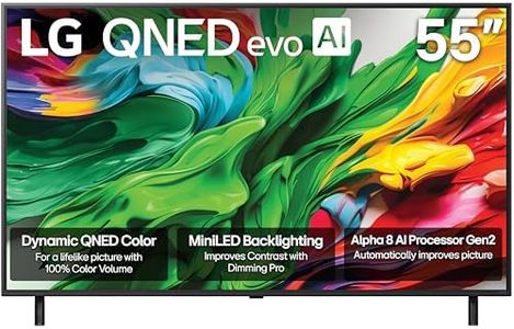 LG 55-Inch Class QNED evo AI QNED85A Series Mini LED 4K Smart TV w/AI Picture, AI Sound, HDR10, AI Super Upscaling 4K, Filmmaker Mode, Wow Orchestra, Alexa Built-in (55QNED85AUA, 2025)