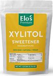 Elo’s Premium Xylitol (1lb) | Packaged In Canada| 100% All-Natural Food Grade Sugar Alternative| Non-GMO, Kosher and Halal Friendly, Gluten Free, and Keto | Excellent All-Natural Sweetener & Sugar Substitute