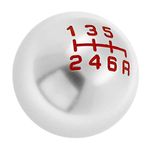 YINETTECH Gear Shift Knob 6 Speed Round Aluminum Ball MT Manual M10X1.5 Compatible with Civic City FD2 FN2 EP3 TYPE R DC2 DC5 AP1 AP2 S2000 F20C