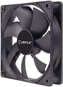 Fan d'ordinateur Unykach 120 mm, 51800, PC de Base de Base, 2000 TR/Min, 4 épingles, 7 Lames, silencieuse