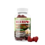 Maca MAX -Ultra Strength (30,000mg Equivalent Extracts) Maca Root, Fadogia Root, Selenium, VIT E, 60 Chewable Gummies for Adults -2000 mg Active per Serving, Strawberry Flavour, Suitable for Vegans