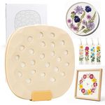 Aboofx Large Microwave Flower Press Kit, 9 x 9 inch(23x23cm) Quick Drying Flowers Pressing Kit, Flower Press for Adults, Pressed Flowers Plant Wedding Bouquet Preservation for DIY Arts Crafts Lovers