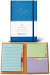 Blue Undated 90 Day Planner - Daily Planner with Spring Sticky Notes by Panda Planner - Organizer Planner and Sticky Notes for Productivity