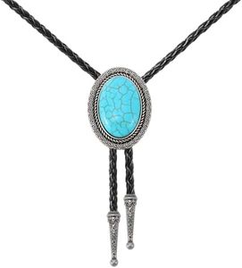 SANSTHS Bolo Tie for Men Cowboy Tie Native American Retro Western Necklace Cowboy Cowgirl Accessories for Men Women