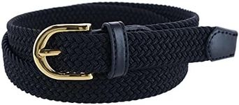 CTM® Women's Elastic Braided Stretc