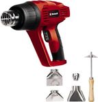 Einhell TH-HA 2000/1 Electric Heat Gun Set | Hot Air Gun With Dual Heat Settings For Paint Stripping, Vinyl Application, Crafts, Resin | Includes 4 x Nozzles, Paint Scrapper,Red