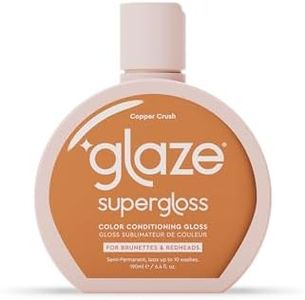 Glaze Super Gloss Color Conditioning Gloss – Copper Crush for Natural Strawberry Blonde, Light Brown or Red Hair – Rinse Out Semi-Permanent Hair Gloss that Enhances Color and Boosts Shine & Hydration