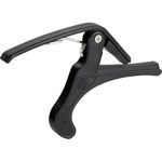 INEFABLE Guitar Metal Capo One Handed Quick Change For Ukulele, Electric & Acoustic Guitars (Black - Pack Of 1)