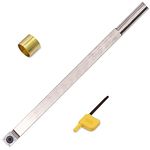 Wood Turning Tool Carbide Tipped Lathe Chisel Rougher Tool Bar 8.68 Inches with 14mm Square Carbide Insert for Wood Hobbyist or DIY or Carpenter,Handle not Include