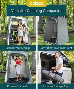 Colapz Camping Shower Tent – Pop Up Privacy Shelter with Storage