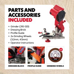 Oregon Electric Chainsaw Sharpener, 230V – Red