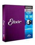 Elixir Strings Acoustic 80/20 Bronze Guitar Strings with POLYWEB Coating, Resonator (.016-.056)