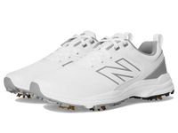 New Balance Men's Brighton V2 Golf Shoe, White/Grey, 12 X-Wide