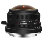 7artisans 4mm F2.8 Circular Fisheye Lens, 225° Ultra-Wide Angle of View, Compatible with APS-C Sony E-Mount Cameras a6400 a6300 a6100 a6000 a5100 a5000 a6500 a6600 Nex-3 Nex-3N Nex-3R Nex-5 Nex-7