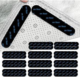 BRONZET® Pack Of 24 Rug Gripper | Reusable & Anti-Slip Grippers For Laminate Floor and Wooden Floors, Multi-Purpose Washable Carpet Tape For All Kinds Of Rugs