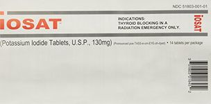 iOSAT Potassium Iodide Tablets, 130 Mg (14 Tablets) X 5 Packs