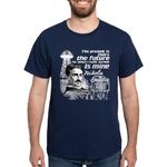 CafePress The Future is Teslas T Shirt Men's Traditional Fit Dark Casual Tshirt Navy