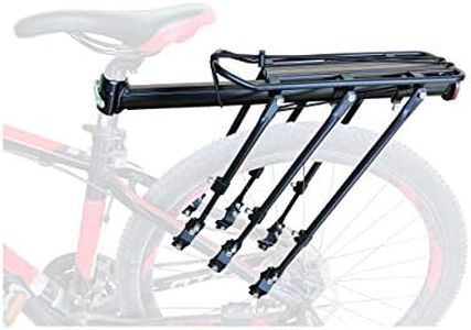 COMINGFIT Bike Carrier Rack, 400lbs Capacity Solid Bearings Universal Adjustable Bicycle Luggage Cargo Rack