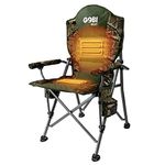 Gobi Heat - Terrain Portable Heated Camping Chair - Outdoor Folding Chair with Heated Filling - Winter Camping Essential - 3 Heat Settings (Mossy Oak® Camo)