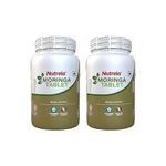 NUTRELA 1000 mg Moringa Leaf Extract 60 Tablets (Pack of 2) | Support in Immunity, Digestion & Energy, Good for Hair and Skin