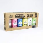 Itsy Bitsy Home Decor Chalk Acrylic Paint Kit (6 Pieces X 60Ml, Country Side), Multicolor