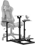 Dardoo Flight Racing Game Simulator Cockpit Mount Fit for Logitech/Thrustmaster/Hotas Warthog G25 G27 G29 G920, Adjustable Sim Flight Cockpit,Not Included Wheels,Pedals,Throttle & Joystick