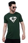 T-shirt Truck Graphic Printed T-Shirt for Men| Super Dad T-Shirts for Dad| Tshirts for Father |Round Neck T Shirt | Daddy Tshirts Green