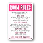 Room Rules Sign For Teen Girls Bedr