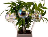 Ahhute Glass Ball Plant Watering Globes Self Watering Spikes - 3 Pack Iridescent Pearl Plant Watering Bulbs Devices - Colorful Self Watering for Indoor and Outdoor Plants