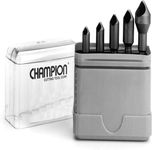 Champion CSK-Set-5 Zero Flute 82-Degree Countersink Set, 5-Piece
