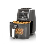 Ninja EzView Air Fryer Max XL, 5.5-QT Capacity, 7 functions: Max Crisp, Air Roast, Bake, Reheat, Dehydrate, and more, up to 450°F, EzView Window, Grey, AF171C (Canadian Version)