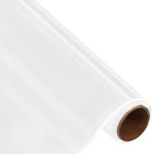 BELLE VOUS Rouleau Adhesif Blanc - 30 cm x 3 m - Papier Vinyle Blanc Permanent pour Loisirs Créatif & Artistique, Cameo, Arrière-Plan - Papier Adhesif pour Meuble Cuisine et Voiture