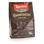 Loacker Quadratin Double Chocolate Wafer Cookies, 250g/8.82oz, Double Chocolate, 250 Grams