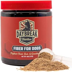 Daybreak Nutrition Fiber for Dogs Psyllium Husk, Beet Root, Dandelion Root, and Prebiotics to Aid in Relief from Diarrhea, Constipation, Anal Gland Issues, and Scoots