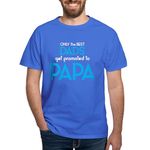 CafePress Best DADS GET Promoted to PAPA T Shirt Men's Traditional Fit Dark Casual Tshirt