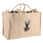 Heavy Duty Log Carrier Canvas Kindling Bag Basket (BR49)