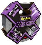 Scotch Extremium Duct Tape, No Residue, High Performance, 18 m x 48 mm - Extra Strong Adhesive, Ideal for Demanding Repairs, Water and UV Resistant, Hand Tearable, Silver Gaffer Tape