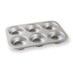 Nordic Ware Jumbo Muffin Pan, Six 4in Cups, Natural