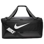 NIKE Brasilia Large Duffel - 9.0, Black/Black/White, Misc