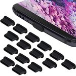 25PC USB C Dust Plug, Anti Dust Plug for USB Type-C, USB C Dust Cover for iPhone 16 15 Pro Max Plus, Samsung Galaxy S24 S23 S22 S21 Ultra Plus, Z Fold, Google Pixel 7 8 9 Pro, OnePlus & Type C Device