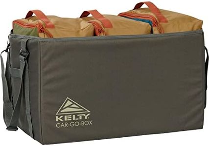 Kelty CAR-GO-Box – Camping, Tailgating, Travel Organization Kit for Trucks, Vans, SUVs, Cars – Color Coded Packing Cubes, Rugged Fabric, 45L