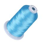 Simthread Embroidery Thread Turquoise S053 5500 Yards, 40wt 100% Polyester for Brother, Babylock, Janome, Singer, Pfaff, Husqvarna, Bernina Machine