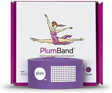 The PlumBand Stretch Band for Dance and Ballet - Colours and Sizes for Kids & Adults - Improve Your Splits, Strength, and Flexibility with Stretching - Printed Instruction Booklet and Travel Bag