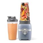 Starfrit Personal Blender - Two 828ml Cups - Stainless Steel Blade - High, Low & Pulse Modes - 300W – Grey