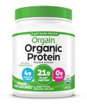 Orgain Organic Plant Based Protein Powder, Natural Unsweetened, 1.59 Pound, 1 Count