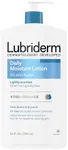 Lubriderm Daily Moisture Lotion + Pro-Ceramide with Shea Butter and Glycerin Helps Moisturize Dry Skin, Hydrating Face, Hand and Body Lotion, Lightly Scented, Non-Greasy, 24 FL OZ