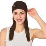 The Headscarves Women's Bamboo Viscose Iris Cap Free Cap Chemo Hair Loss (HS122_Brown)