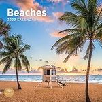 2023 Beaches Monthly Wall Calendar by Bright Day, 12 x 12 Inch, Beautiful Destinations