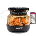 Nuwave Primo Grill Oven, New & Improved 2023, Countertop Toaster Oven Convection Top & Grill Bottom for Surround Cooking, Cook Frozen or Fresh, Smart Thermometer